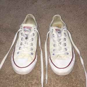 White low top converse